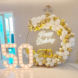 Anniversary / Birthday Decor with Marquee lights [ AD01 ]