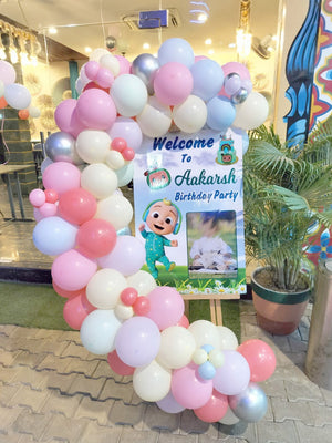 CocoMelon Themed Decor for 1st Birthday with Welcome Board [ BD62 ]