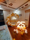 Golden Themed Birthday Balloon Decor [ BD106 ]