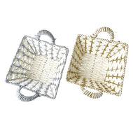 Wooden Baskets Golden and Silver - (1Pcs)