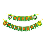 Animals theme Happy Birthday EVA wall banner decoration with colorful jungle animal graphics and birthday lettering from Funzoop The Party Shop