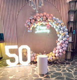 Anniversary / Birthday Decor with Marquee lights [ AD01 ]