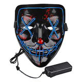 Assorted color neon style face mask for cosplay and costume celebrations from Funzoop The Party Shop