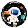 Astronaut Happy Birthday Foil Balloon for Kids, 18 Inch shown as a product reference for birthday celebrations, with its themed design visible.