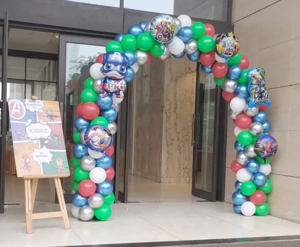 Avengers Balloon Entrance Arch Decoration in Gurgaon