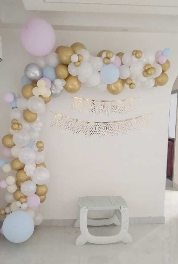 Half Rectangle Arch Birthday Balloon Decoration