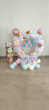 Baby Shower Balloons Arch and Stuffed Balloons Boxes Decoration