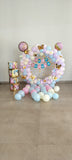 Baby Shower Balloons Arch and Stuffed Balloons Boxes Decoration