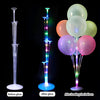 Balloon stand decoration kit with base and support rods for building a DIY balloon display with separately selected party balloons.