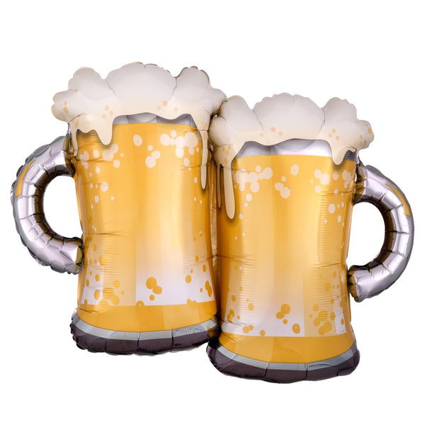Beer mug foil balloons set for party decoration from Funzoop The Party Shop
Beer glass shaped foil balloon decoration for celebration setup from Funzoop The Party Shop