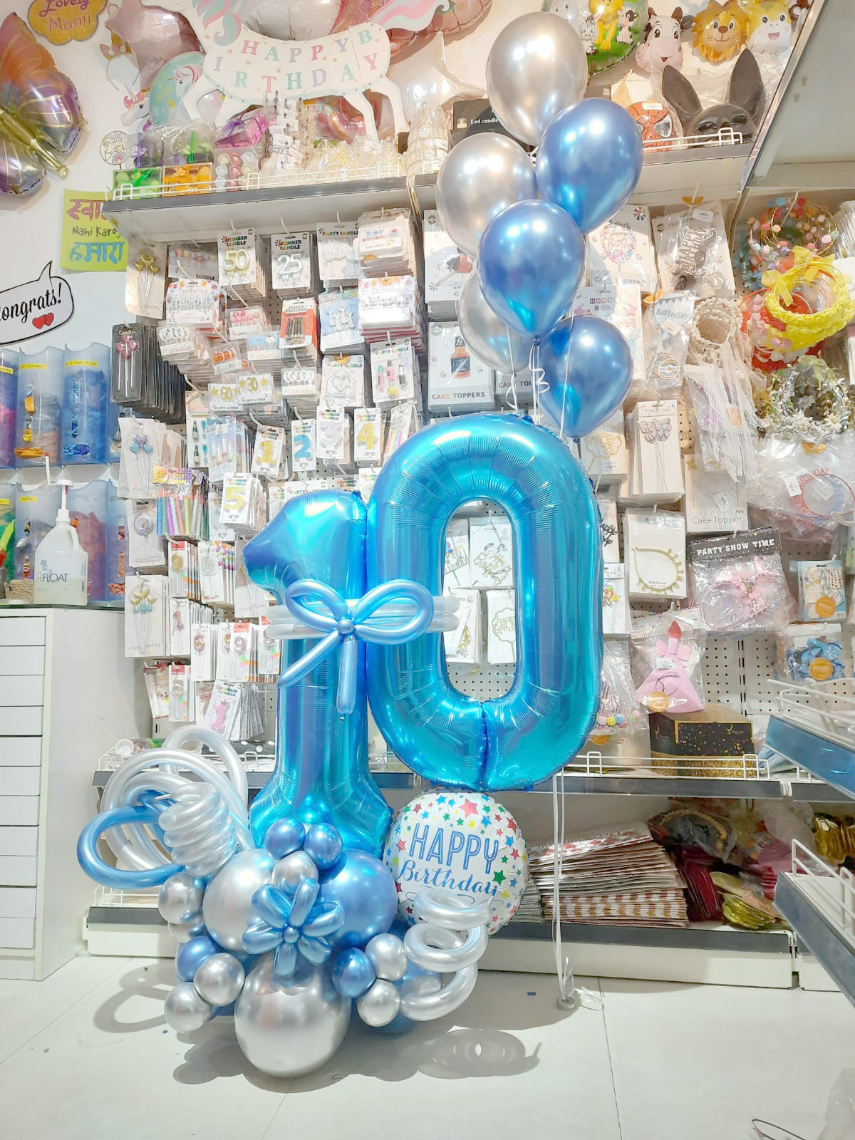 10th Birthday Balloon Centerpiece & Bunch in Gurgaon