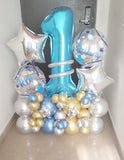 1st Birthday Centerpiece for Baby Boy - Can be customized [ CC27 ]