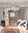 Birthday Sequin Balloon Half-Arch & Marquee