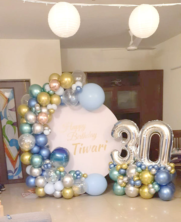 Shaded Blue Balloon Arrangement
