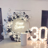 Coral Birthday Balloon Ring Decoration