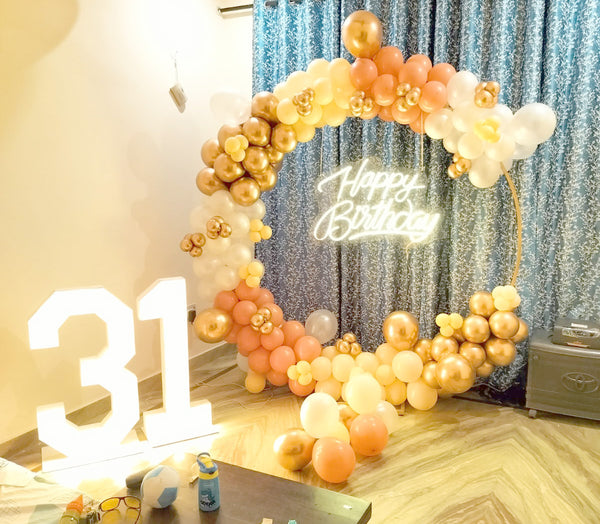 Pastel Birthday Balloon Arrangement