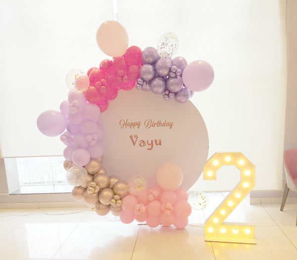 Milestone Number Pastel 60th Birthday Centerpiece in Gurgaon