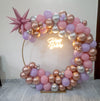 Pink & Gold Birthday Balloon Ring Backdrop