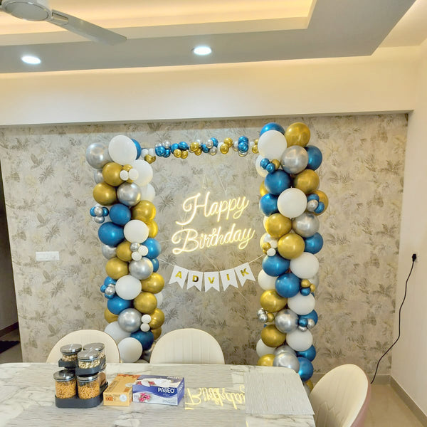 Personalised Birthday Balloon & Neon Decor in Gurgaon