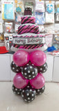 Happy Birthday Pink Cake Foil Centerpiece [CP02]