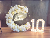 Anniversary / Birthday Decor with Marquee lights [ AD01 ]