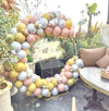 Rose Gold Birthday Balloon Ring Backdrop