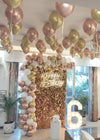 Milestone Number Birthday Decor with Ceiling Balloons [ BD27 ]