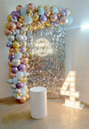 Birthday Sequin Balloon Half-Arch & Marquee