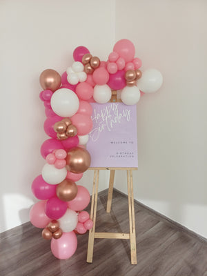 Birthday Welcome Board Balloon Garland Decoration