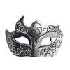 Black carnival party glitter eye mask with sparkling masquerade design by Funzoop