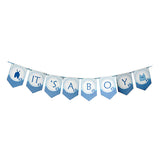 Blue It's a Boy banner decoration for baby boy arrival celebration from Funzoop The Party Shop