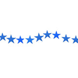 5 feet blue star paper garland hanging decoration for party décor from Funzoop The Party Shop