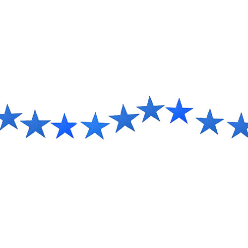 5 feet blue star paper garland hanging decoration for party décor from Funzoop The Party Shop