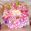 Pink Bride-to-Be Balloon & Neon Backdrop