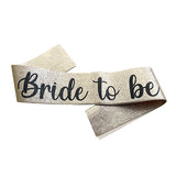 Bride To Be wearable party sash for bridal shower celebrations from Funzoop The Party Shop