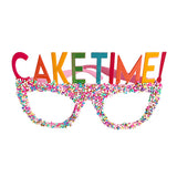 Cake time birthday party goggles with festive cake themed design from Funzoop The Party Shop