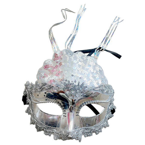 Carnival Eye Mask, Silver by Funzoop