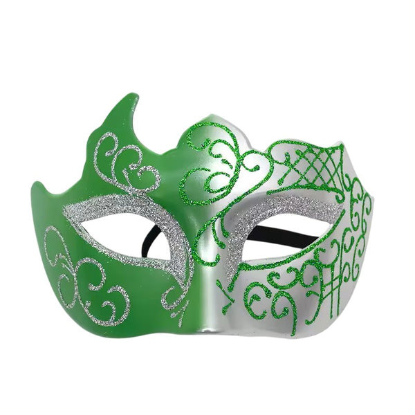 Carnival Party Glitter Eye Mask, Assorted Colors, Green by Funzoop