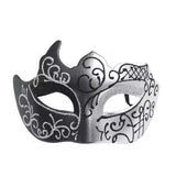 Black carnival party glitter eye mask with sparkling masquerade design from Funzoop The Party Shop