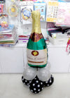 Champagne Bottle Foil Balloon Centerpiece [CP09]