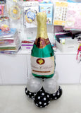 Champagne Bottle Foil Balloon Centerpiece [CP09]