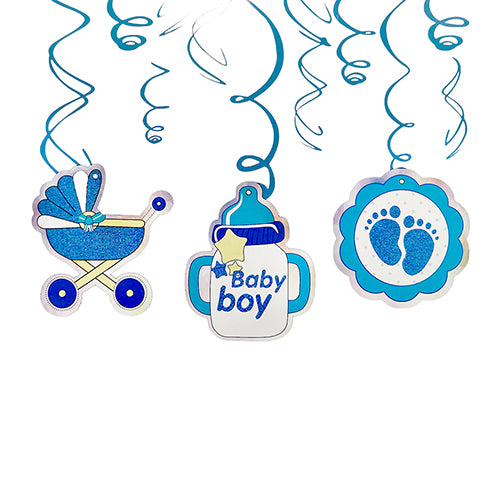 Character Theme Hanging Swirls [6 Pcs] - Baby Boy