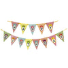 Chevron pattern Happy Birthday party flags banner for celebration backdrop decoration from Funzoop The Party Shop