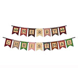 Christmas paper letter banner party decoration for holiday celebration setup from Funzoop The Party Shop