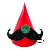 Classic red and white Christmas Santa cap with white brim and pom pom from Funzoop The Party Shop