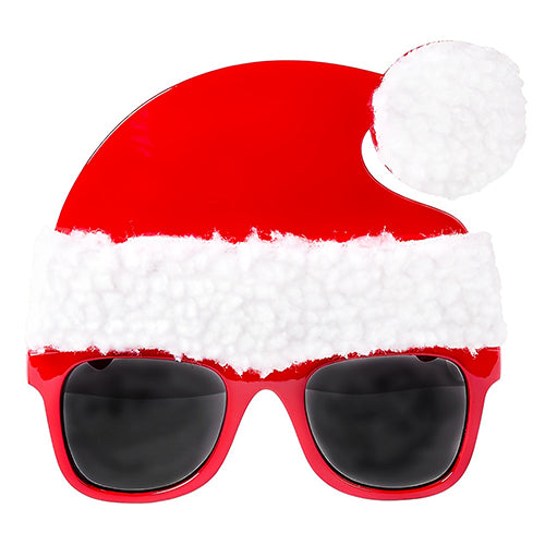 Christmas Santa Plastic Party Goggles, Red & White