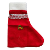 Christmas stocking for gifts with festive red and white holiday design from Funzoop The Party Shop