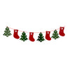 Christmas Stockings and Pine Tree Paper Bunting Banner