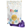 Chrome Purple latex balloons product packaging, showing the colour range supplied for twelve-inch party balloons used in supported displays or celebration decorations.