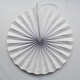 Classic white paper fan decoration for weddings and birthday parties from Funzoop The Party Shop